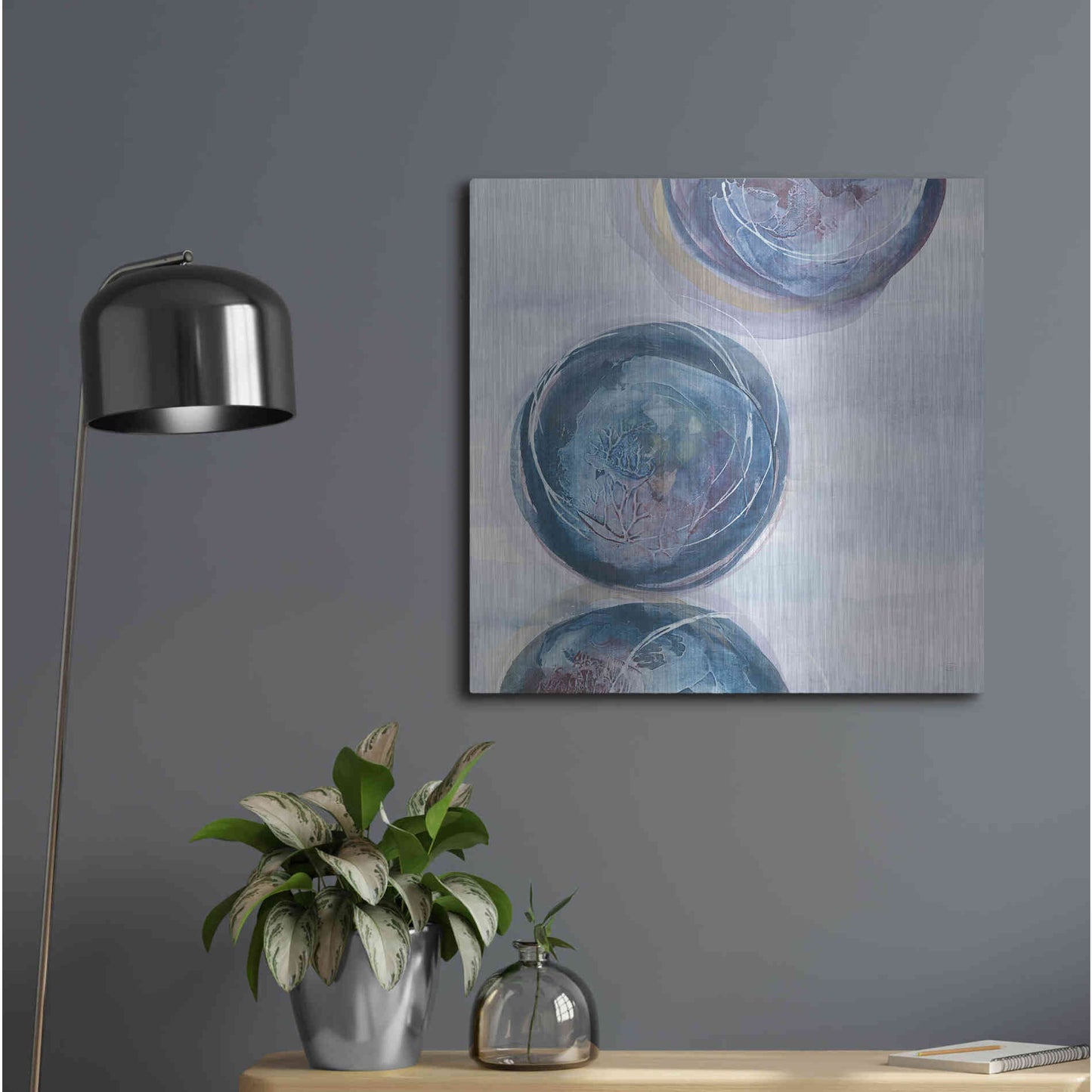 Luxe Metal Art 'Starting Over II' by Chris Paschke, Metal Wall Art,24x24