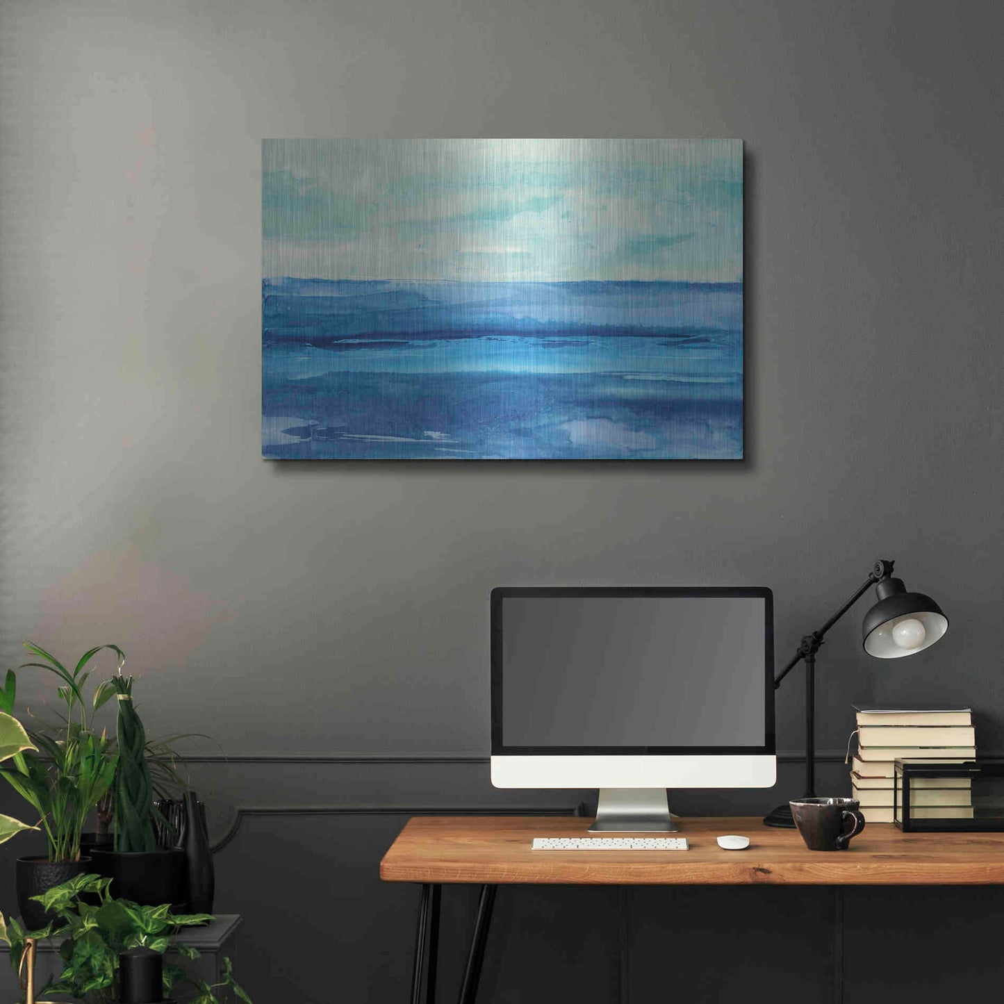 Luxe Metal Art 'Out to Sea' by Chris Paschke, Metal Wall Art,36x24