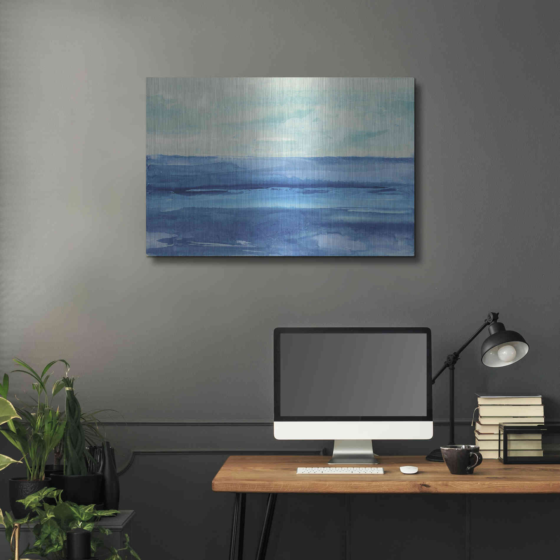 Luxe Metal Art 'Out to Sea' by Chris Paschke, Metal Wall Art,36x24