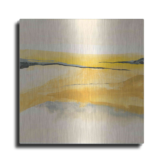 Luxe Metal Art 'Mist and Gold I' by Chris Paschke, Metal Wall Art