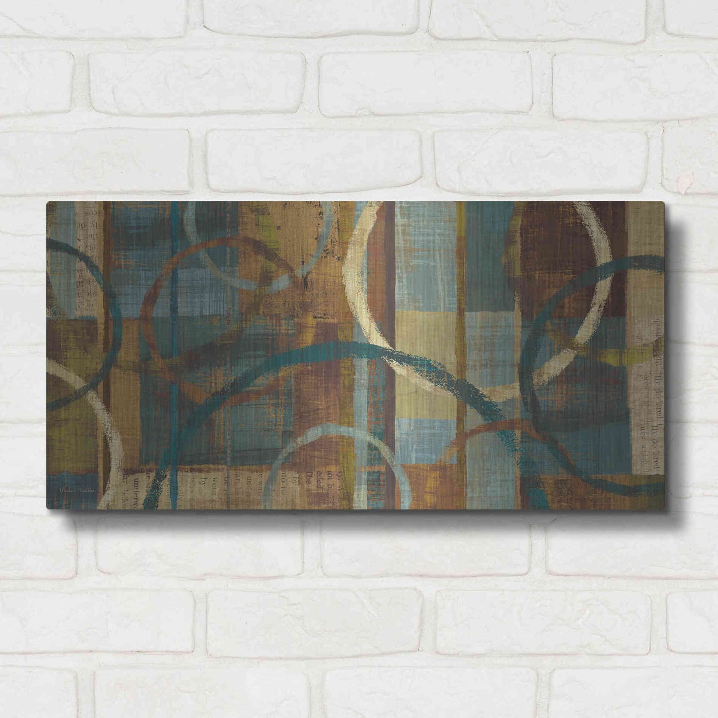 Luxe Metal Art 'Tranquility' by Michael Mullan, Metal Wall Art,24x12