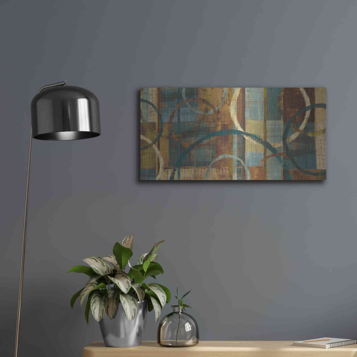 Luxe Metal Art 'Tranquility' by Michael Mullan, Metal Wall Art,24x12