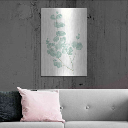 Luxe Metal Art 'Eucalyptus Branch I' by Chris Paschke, Metal Wall Art,24x36