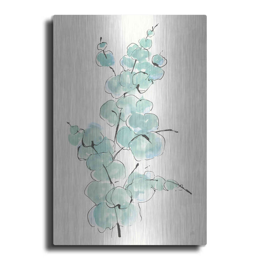 Luxe Metal Art 'Eucalyptus Branch IV' by Chris Paschke, Metal Wall Art