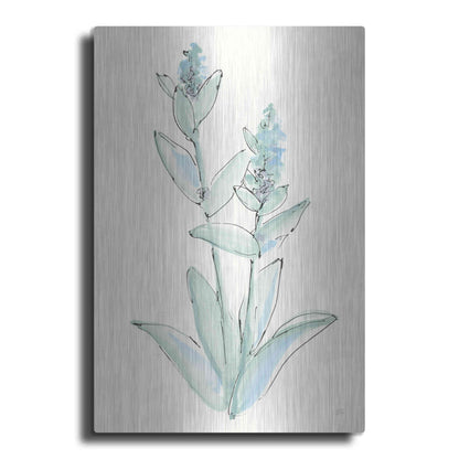 Luxe Metal Art 'Lambs Ear Sage IV' by Chris Paschke, Metal Wall Art