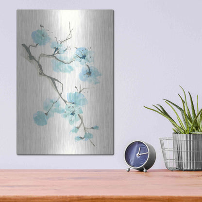 Luxe Metal Art 'Tinted Branch I' by Chris Paschke, Metal Wall Art,12x16