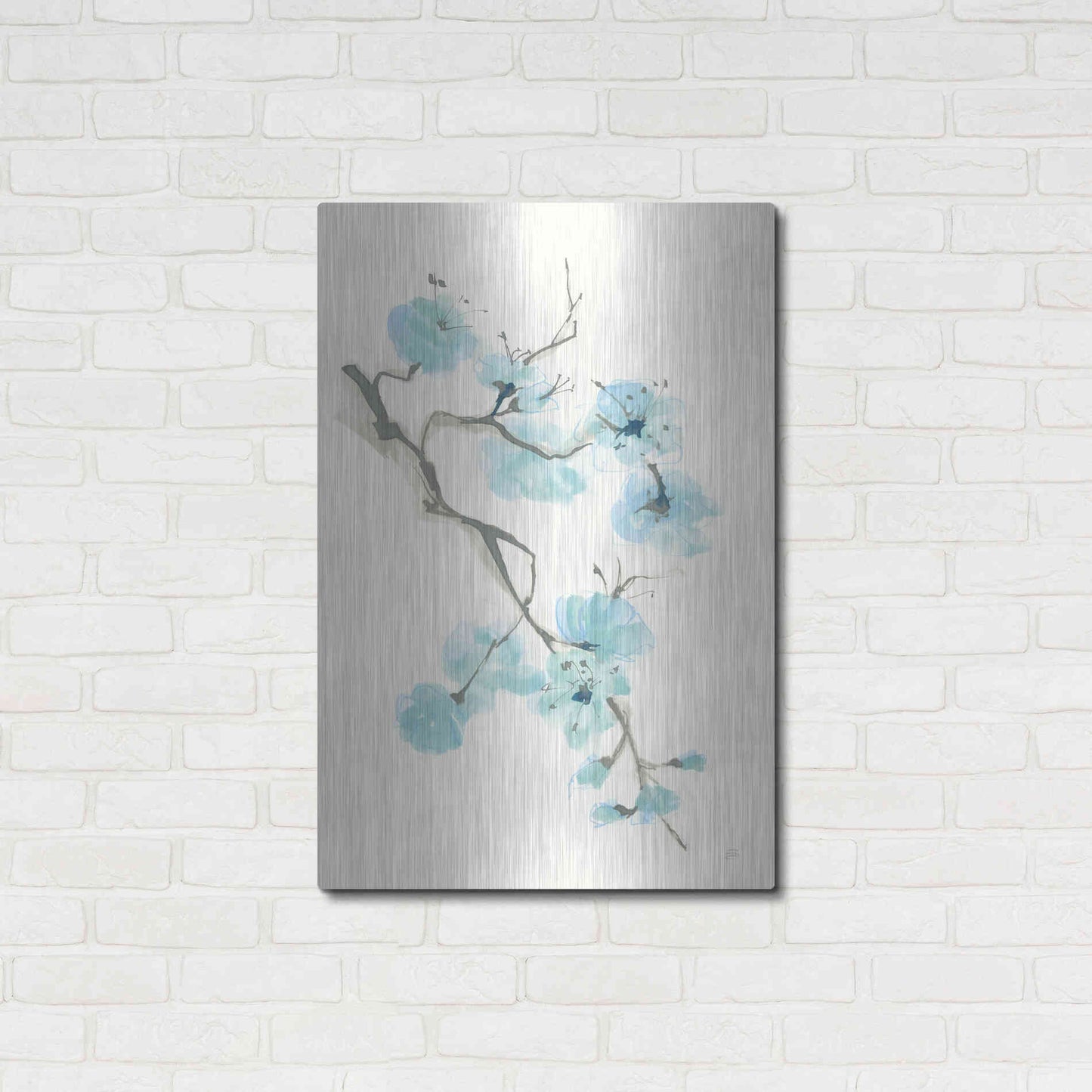 Luxe Metal Art 'Tinted Branch I' by Chris Paschke, Metal Wall Art,24x36