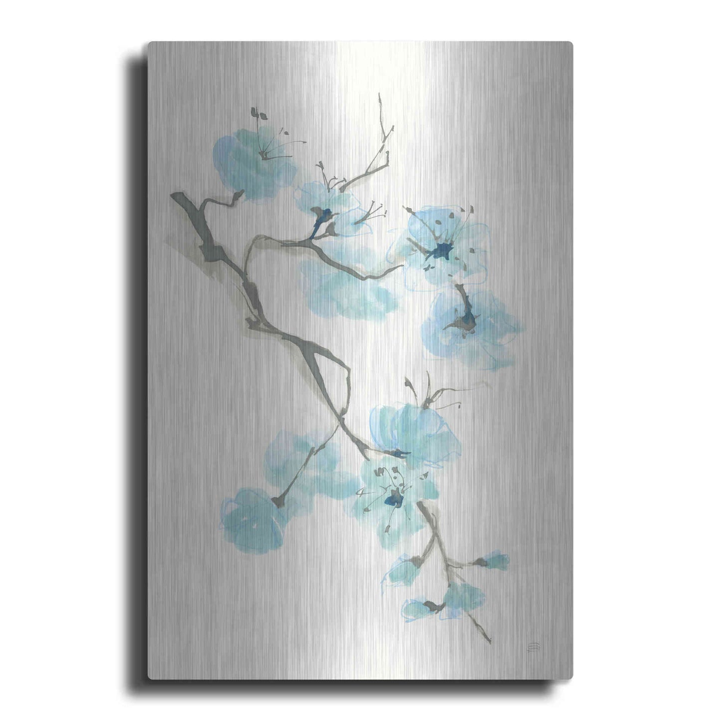 Luxe Metal Art 'Tinted Branch I' by Chris Paschke, Metal Wall Art