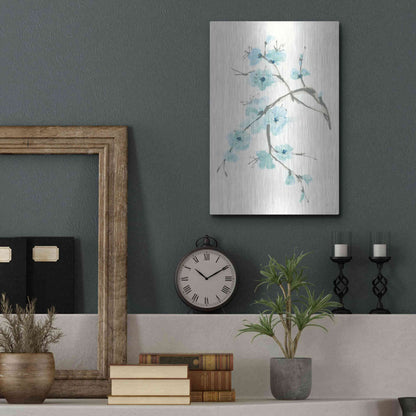 Luxe Metal Art 'Tinted Branch II' by Chris Paschke, Metal Wall Art,12x16