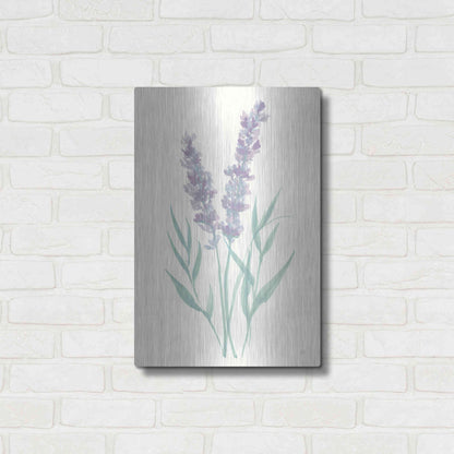 Luxe Metal Art 'Lavender I' by Chris Paschke, Metal Wall Art,16x24