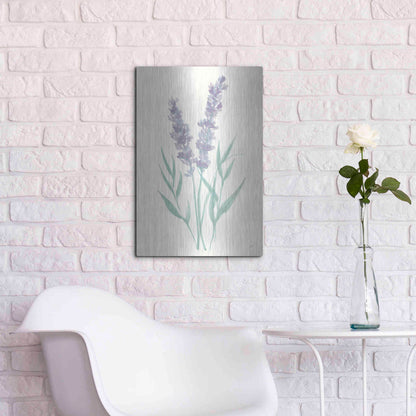 Luxe Metal Art 'Lavender I' by Chris Paschke, Metal Wall Art,16x24