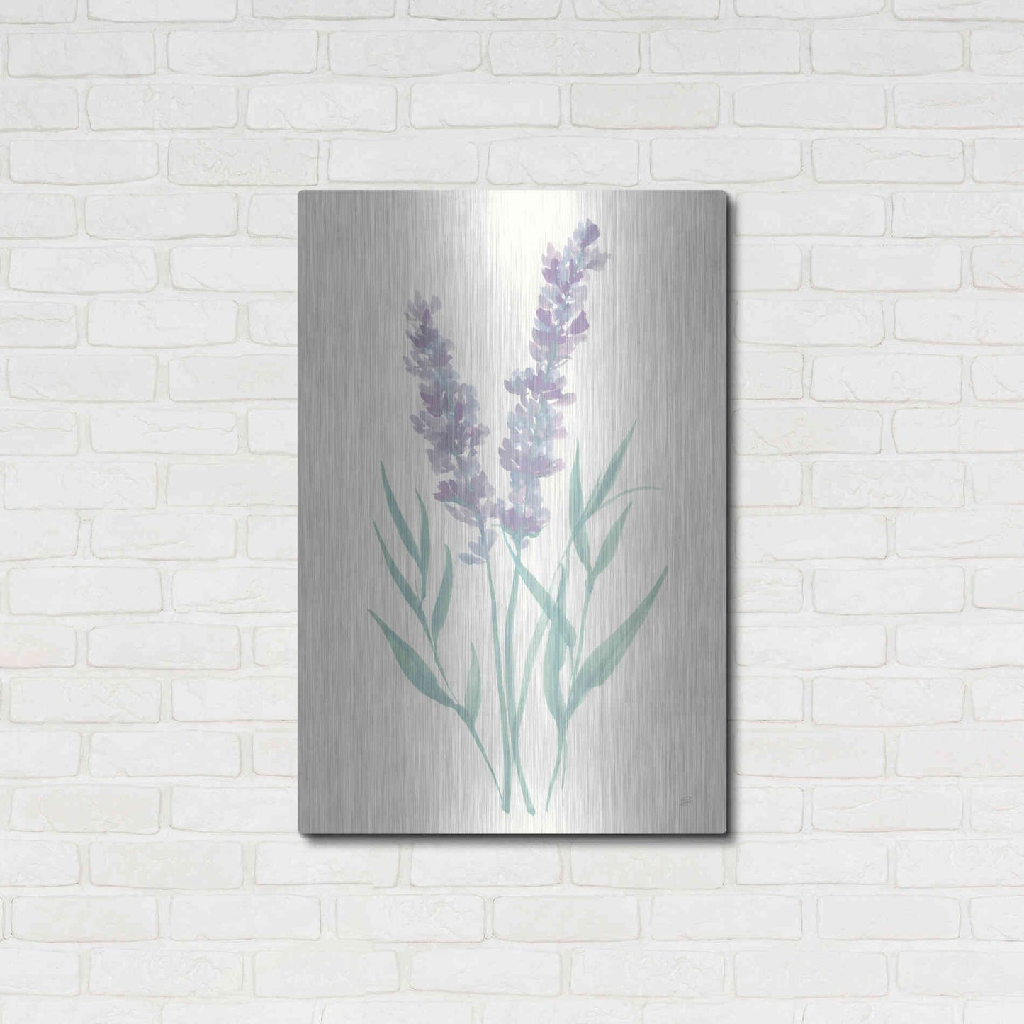 Luxe Metal Art 'Lavender I' by Chris Paschke, Metal Wall Art,24x36