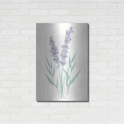 Luxe Metal Art 'Lavender I' by Chris Paschke, Metal Wall Art,24x36