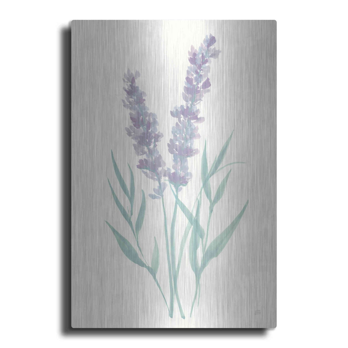 Luxe Metal Art 'Lavender I' by Chris Paschke, Metal Wall Art