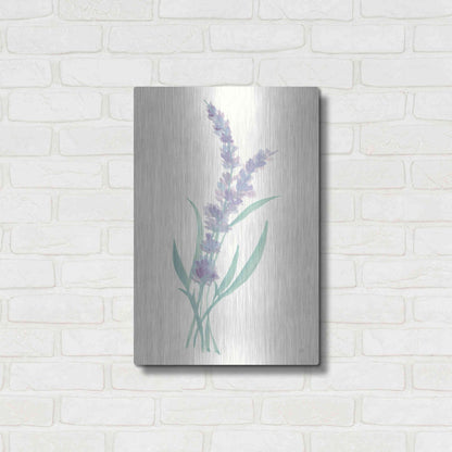 Luxe Metal Art 'Lavender II' by Chris Paschke, Metal Wall Art,16x24