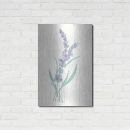 Luxe Metal Art 'Lavender II' by Chris Paschke, Metal Wall Art,24x36