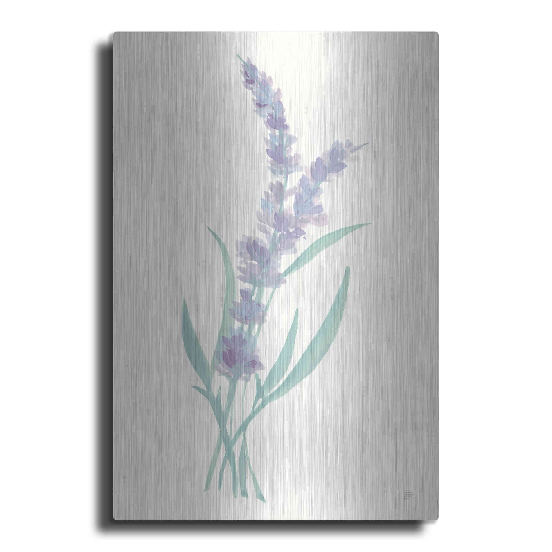 Luxe Metal Art 'Lavender II' by Chris Paschke, Metal Wall Art