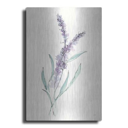 Luxe Metal Art 'Lavender IV' by Chris Paschke, Metal Wall Art