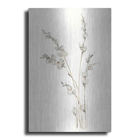 Luxe Metal Art 'Pussy Willows IV' by Chris Paschke, Metal Wall Art