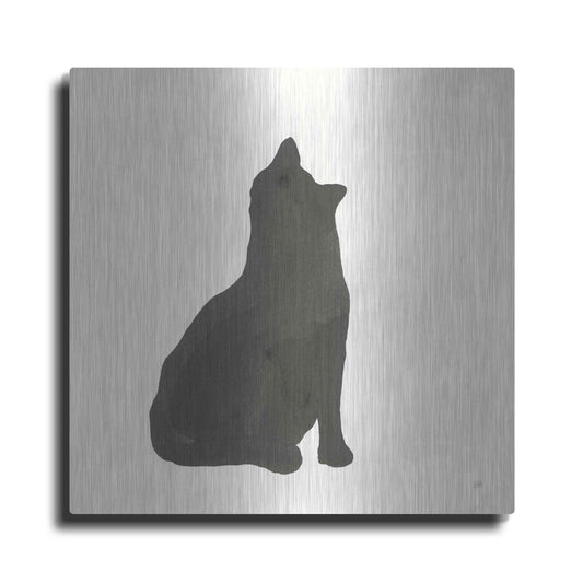 Luxe Metal Art 'Black Cat I' by Chris Paschke, Metal Wall Art