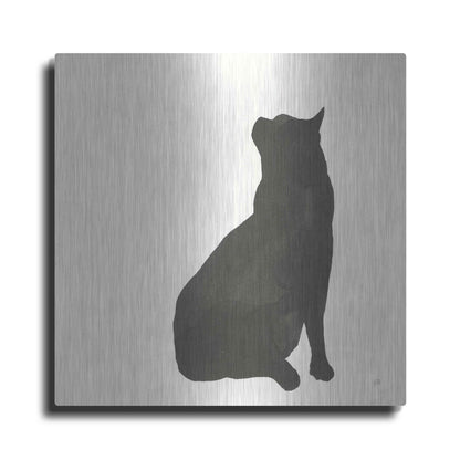 Luxe Metal Art 'Black Cat II' by Chris Paschke, Metal Wall Art
