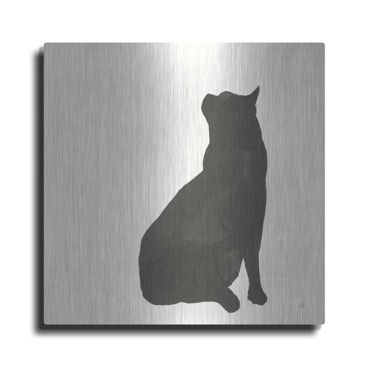 Luxe Metal Art 'Black Cat II' by Chris Paschke, Metal Wall Art