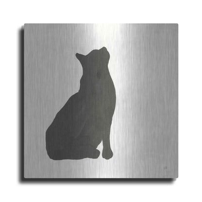 Luxe Metal Art 'Black Cat III' by Chris Paschke, Metal Wall Art