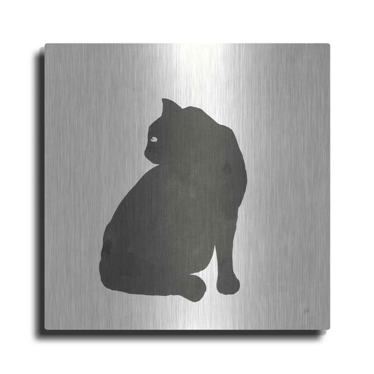 Luxe Metal Art 'Black Cat IV' by Chris Paschke, Metal Wall Art