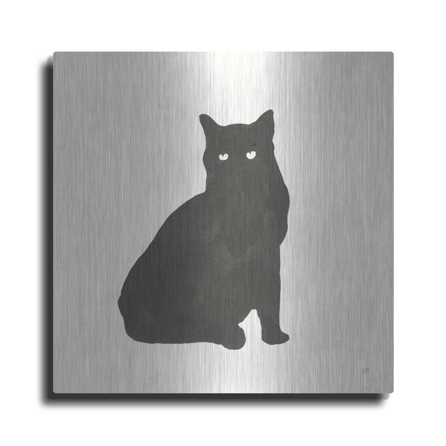 Luxe Metal Art 'Black Cat V' by Chris Paschke, Metal Wall Art