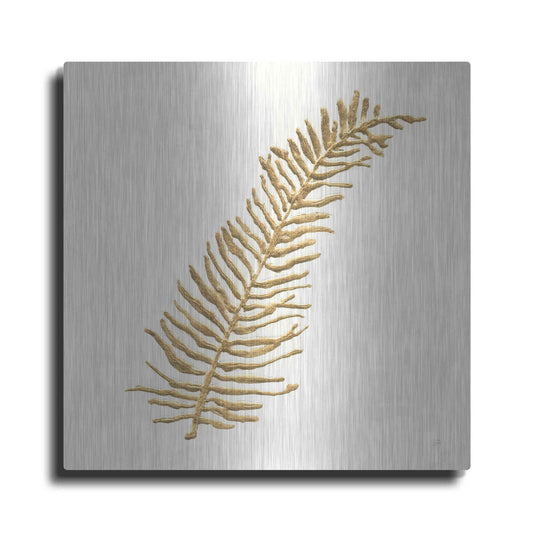 Luxe Metal Art 'Gilded Fern I' by Chris Paschke, Metal Wall Art
