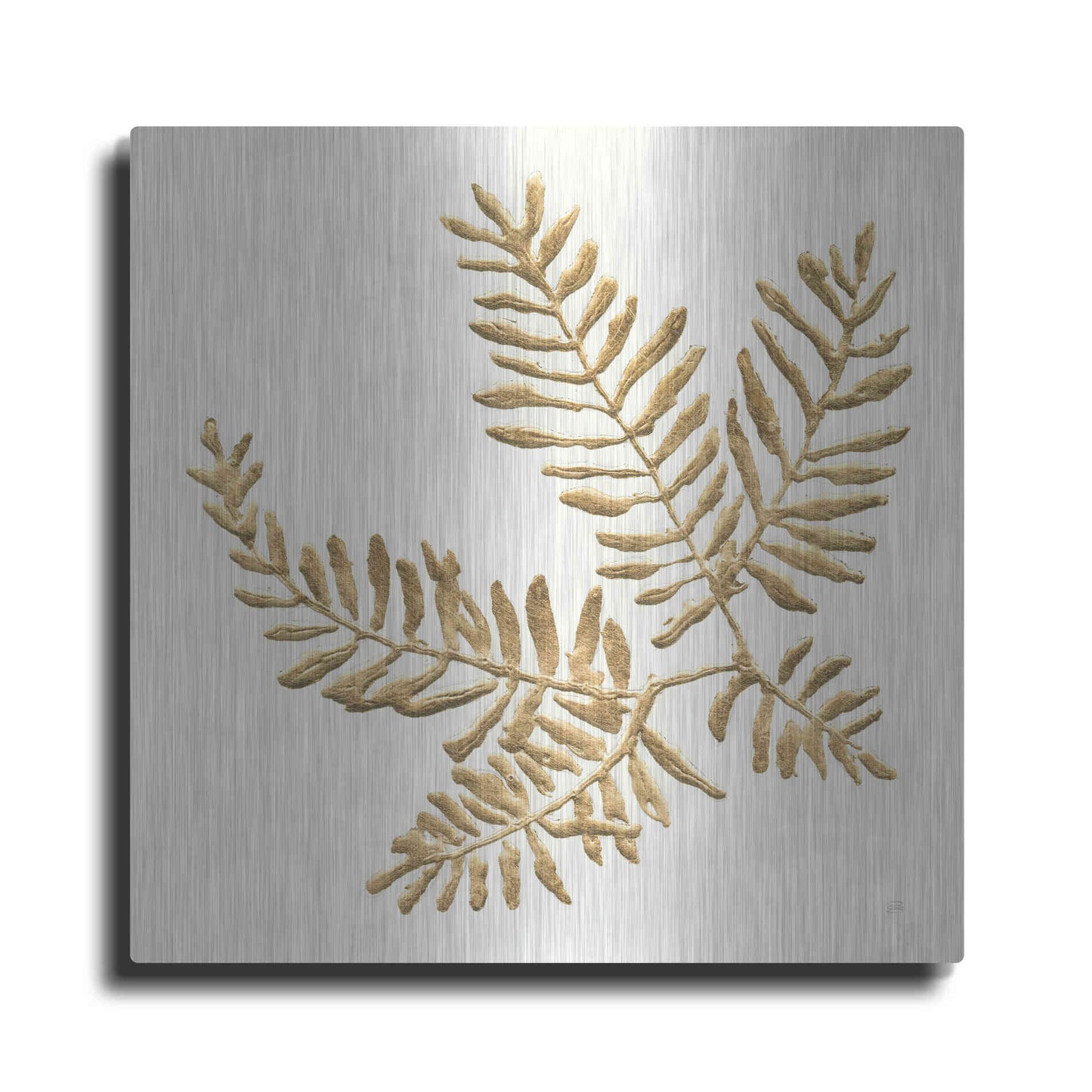 Luxe Metal Art 'Gilded Fern II' by Chris Paschke, Metal Wall Art