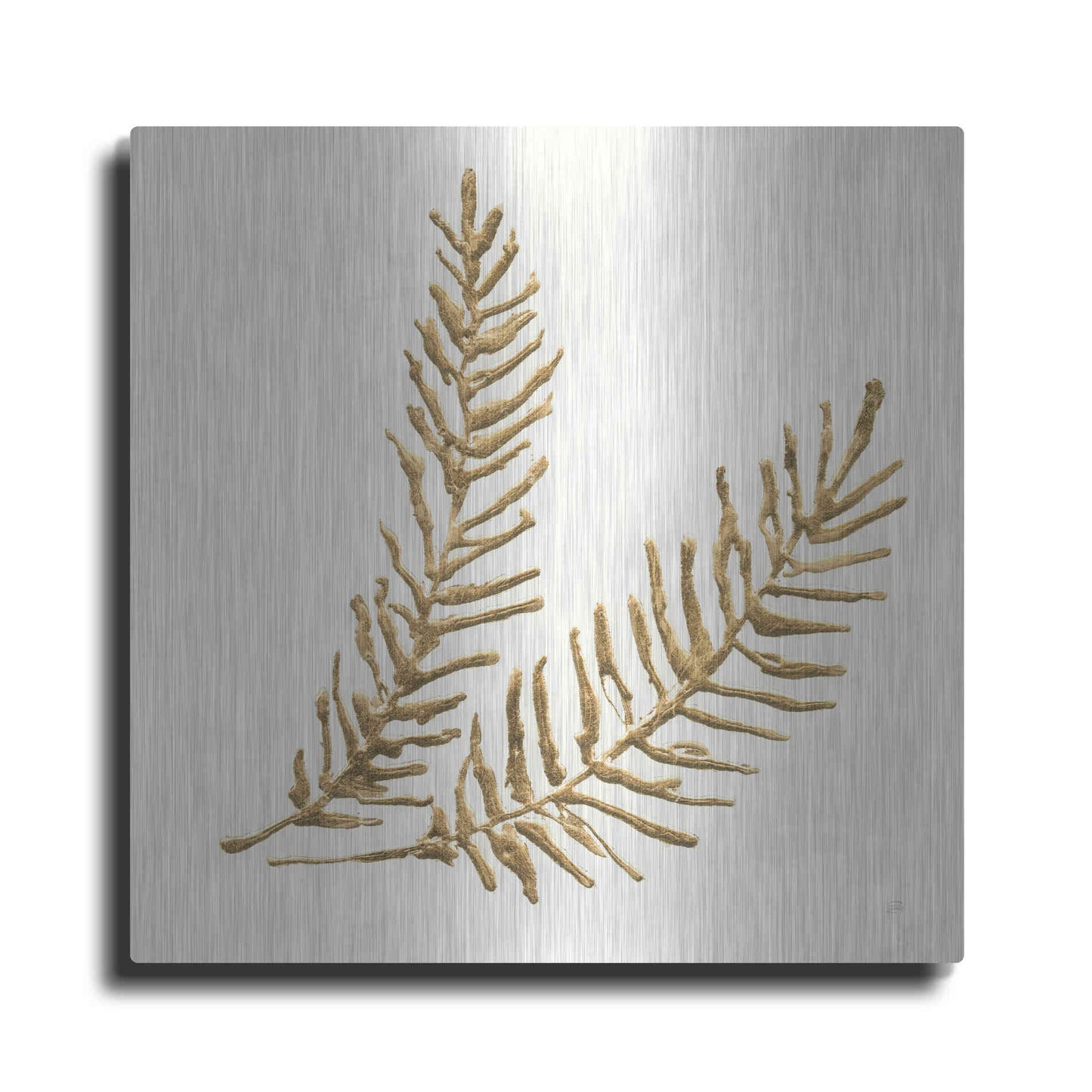 Luxe Metal Art 'Gilded Fern IV' by Chris Paschke, Metal Wall Art