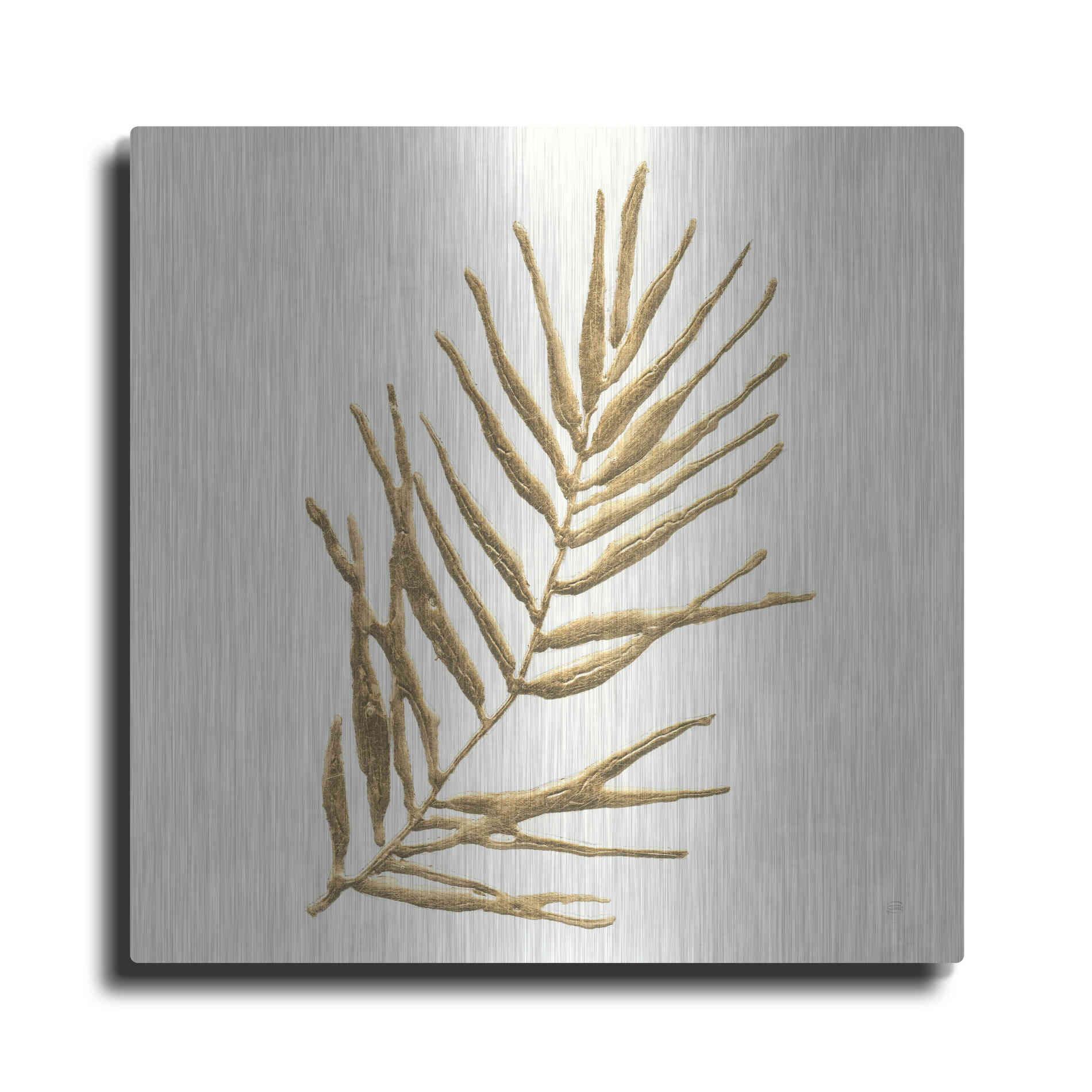 Luxe Metal Art 'Gilded Palm I' by Chris Paschke, Metal Wall Art