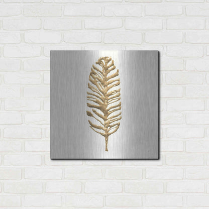 Luxe Metal Art 'Gilded Palm III' by Chris Paschke, Metal Wall Art,24x24