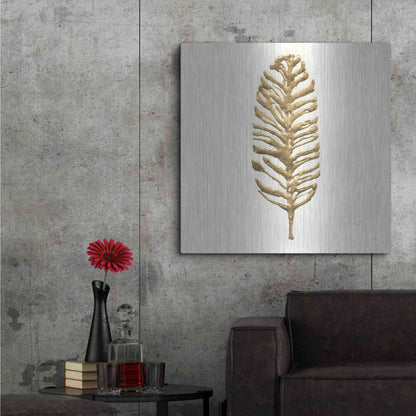 Luxe Metal Art 'Gilded Palm III' by Chris Paschke, Metal Wall Art,36x36