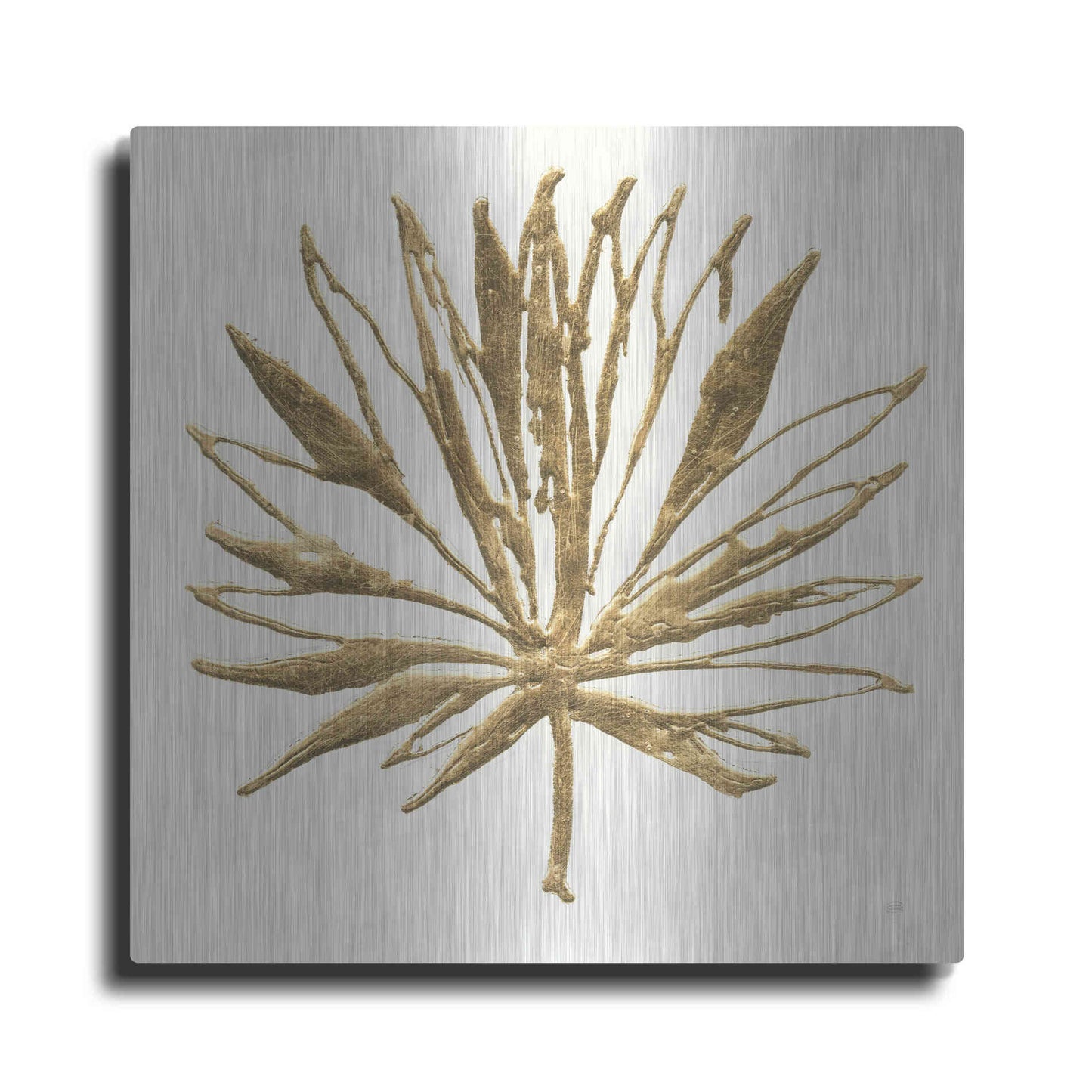 Luxe Metal Art 'Gilded Palm VII' by Chris Paschke, Metal Wall Art