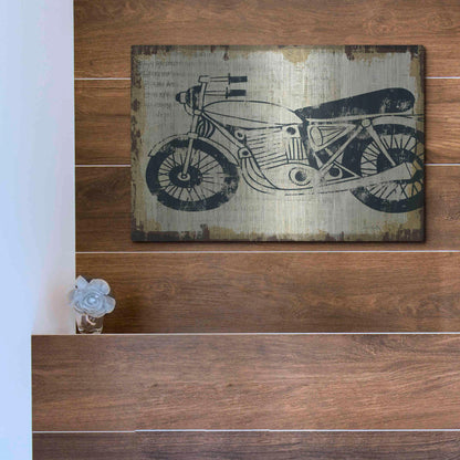 Luxe Metal Art 'American Pop Moto' by Michael Mullan, Metal Wall Art,16x12