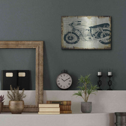 Luxe Metal Art 'American Pop Moto' by Michael Mullan, Metal Wall Art,16x12