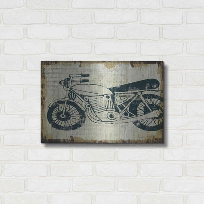 Luxe Metal Art 'American Pop Moto' by Michael Mullan, Metal Wall Art,24x16