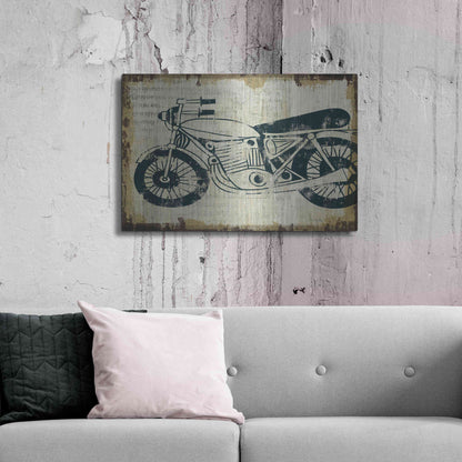 Luxe Metal Art 'American Pop Moto' by Michael Mullan, Metal Wall Art,36x24