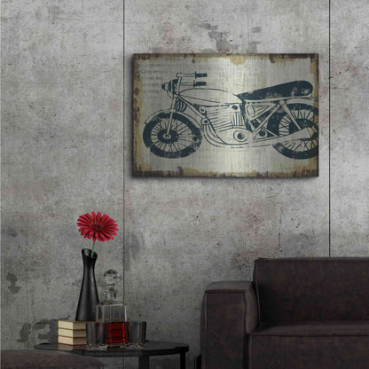 Luxe Metal Art 'American Pop Moto' by Michael Mullan, Metal Wall Art,36x24