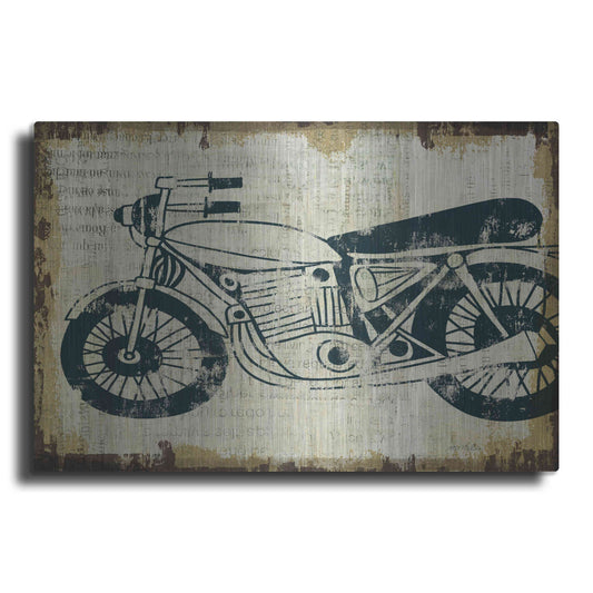 Luxe Metal Art 'American Pop Moto' by Michael Mullan, Metal Wall Art