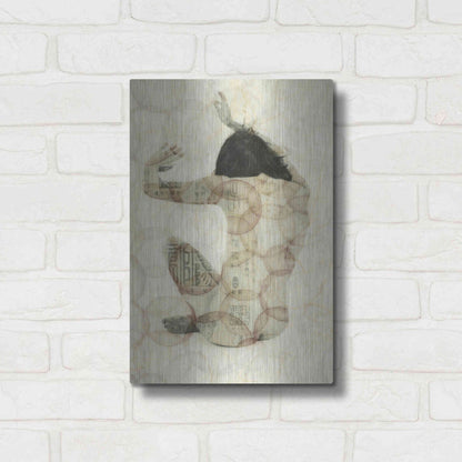 Luxe Metal Art 'Imprinted Woman' by Elena Ray, Metal Wall Art,12x16