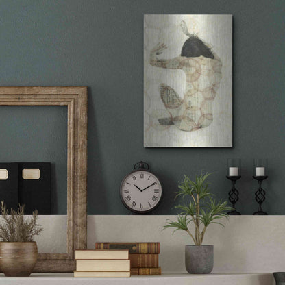 Luxe Metal Art 'Imprinted Woman' by Elena Ray, Metal Wall Art,12x16