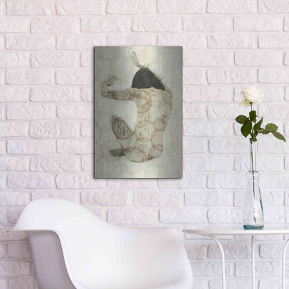 Luxe Metal Art 'Imprinted Woman' by Elena Ray, Metal Wall Art,16x24