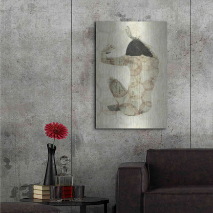 Luxe Metal Art 'Imprinted Woman' by Elena Ray, Metal Wall Art,24x36