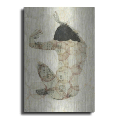 Luxe Metal Art 'Imprinted Woman' by Elena Ray, Metal Wall Art