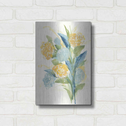 Luxe Metal Art 'Sunshine Bouquet I' by Chris Paschke, Metal Wall Art,12x16
