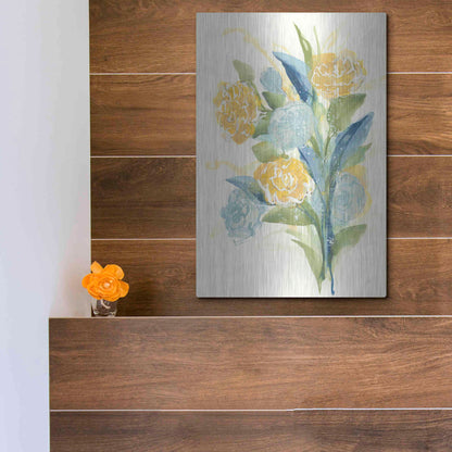 Luxe Metal Art 'Sunshine Bouquet I' by Chris Paschke, Metal Wall Art,12x16