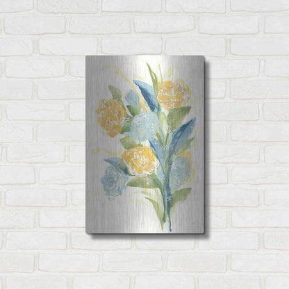 Luxe Metal Art 'Sunshine Bouquet I' by Chris Paschke, Metal Wall Art,16x24